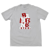 Baseline - New Stacked Logo Tee (Grey Melange/Red & White)